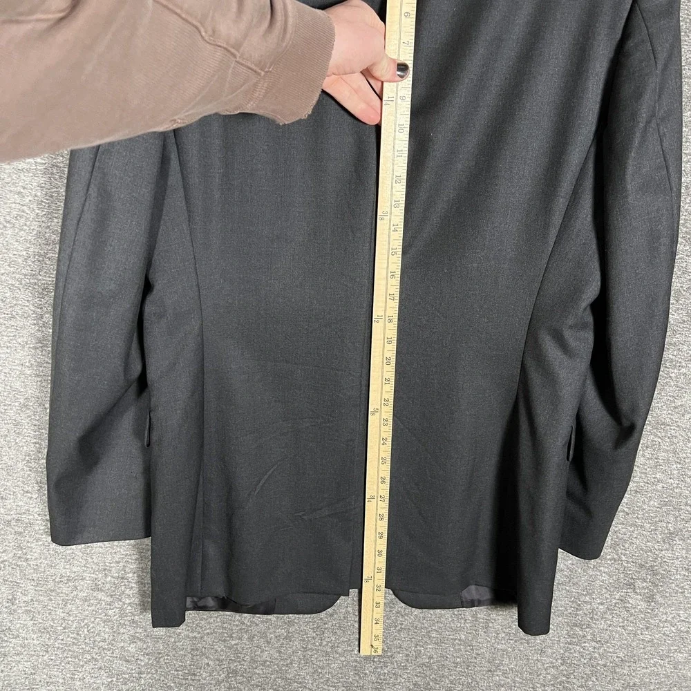 Loro Piana Madison Suit Jacket Mens 42L Gray Wool USA Nordstrom Hickey Freeman‎